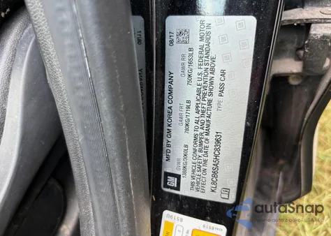 2017 Chevrolet Spark Ls Cvt z USA, uszkodzony, nr VIN KL8CB6SA5HC839631